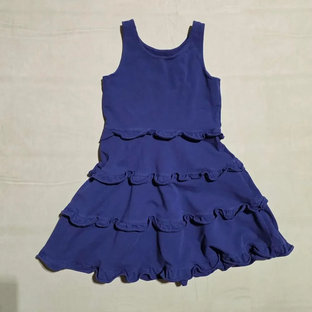 Polo Ralph Lauren Girls' Ruffle Tiered Cotton Jersey Dress size 8/10